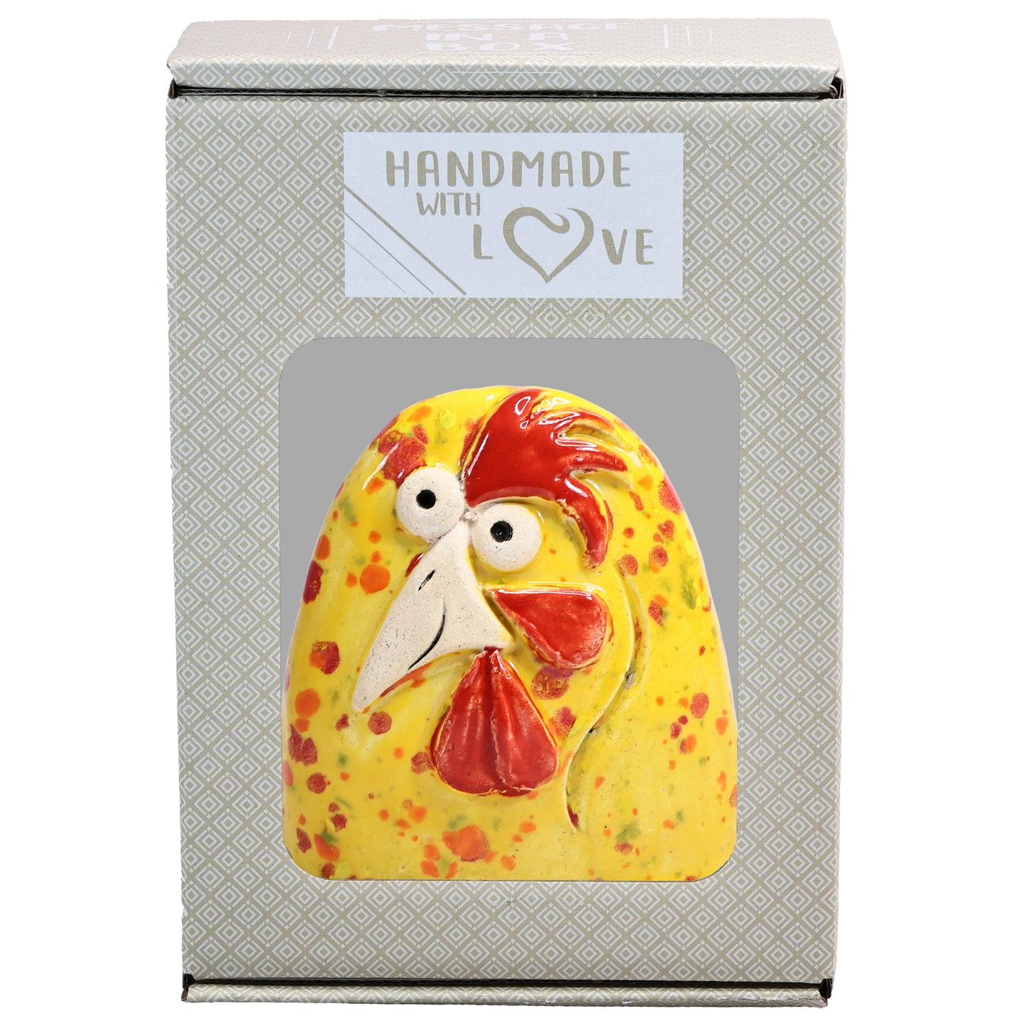Charming Ceramic Chicken Characters in Vibrant Colours