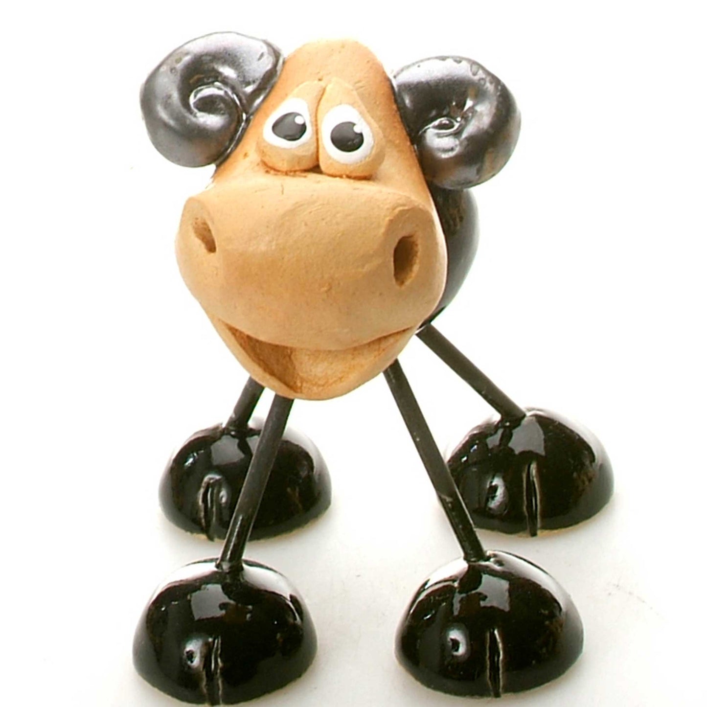Handmade Ceramic Wire Leg Ram