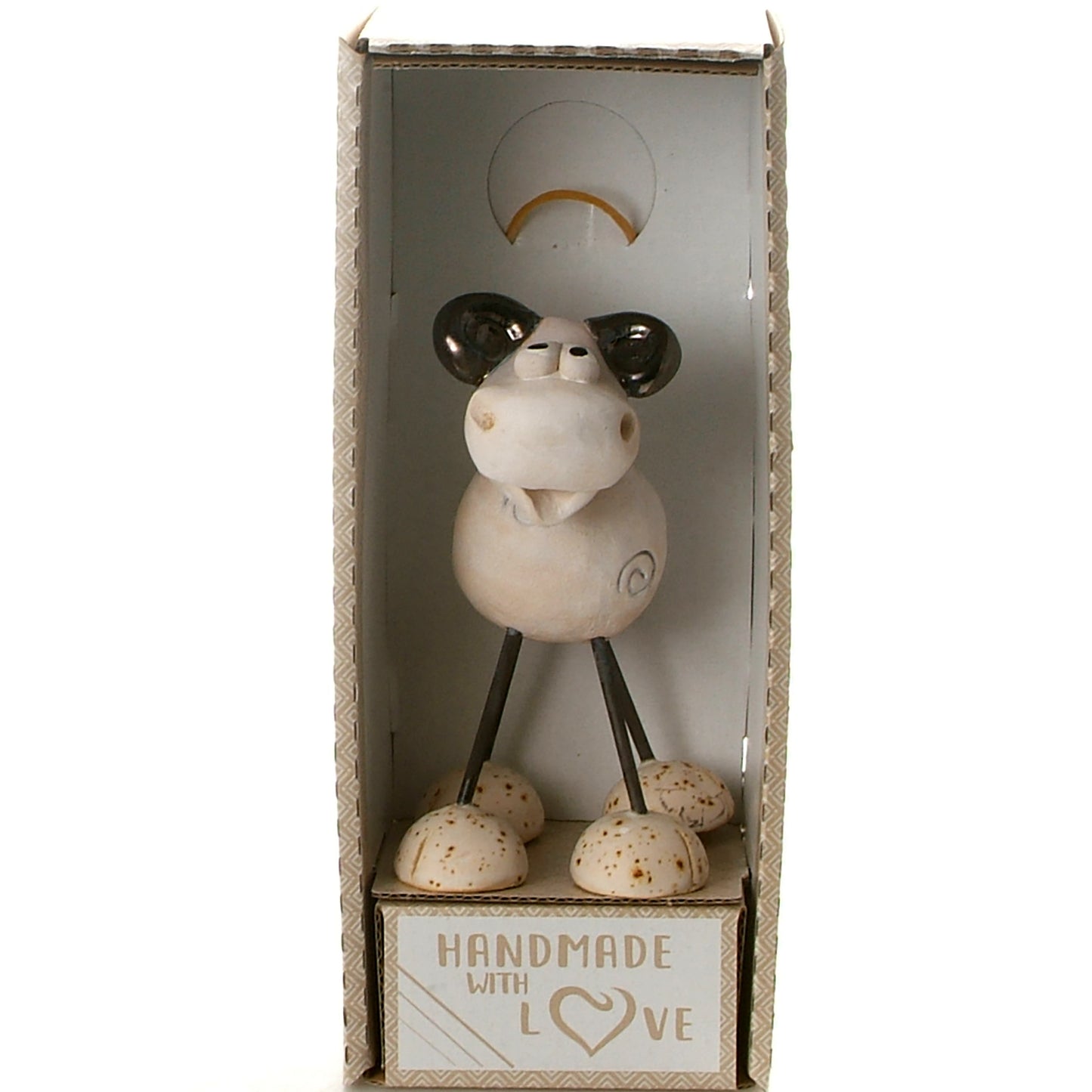 Handmade Ceramic Wire Leg Ram