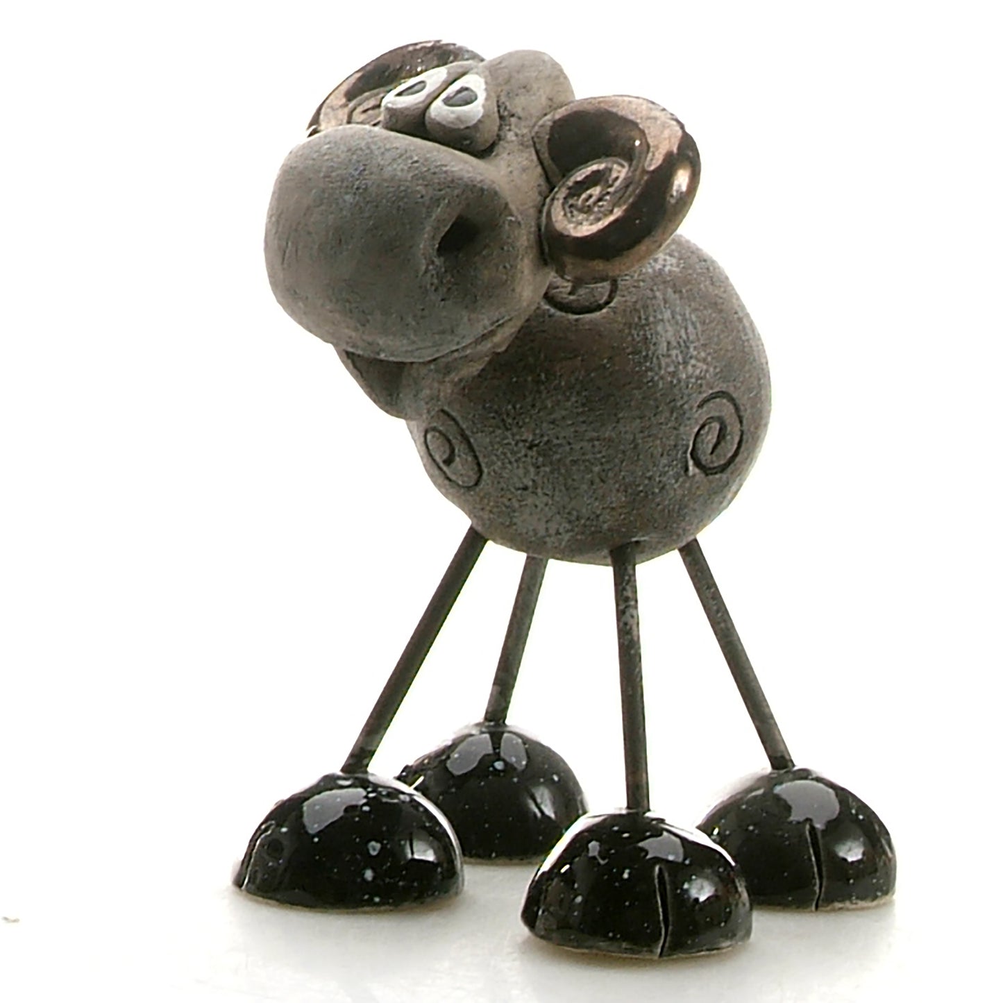 Handmade Ceramic Wire Leg Ram