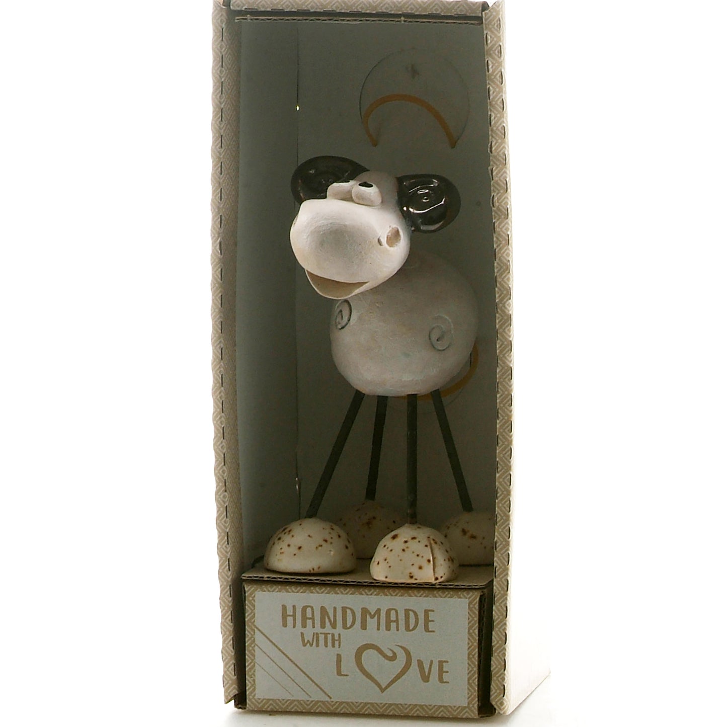 Handmade Ceramic Wire Leg Ram