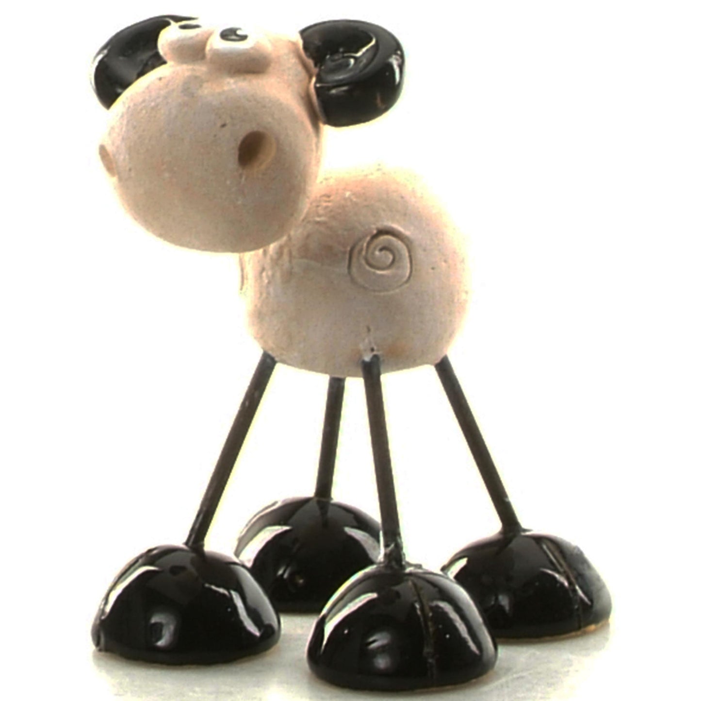 Handmade Ceramic Wire Leg Ram