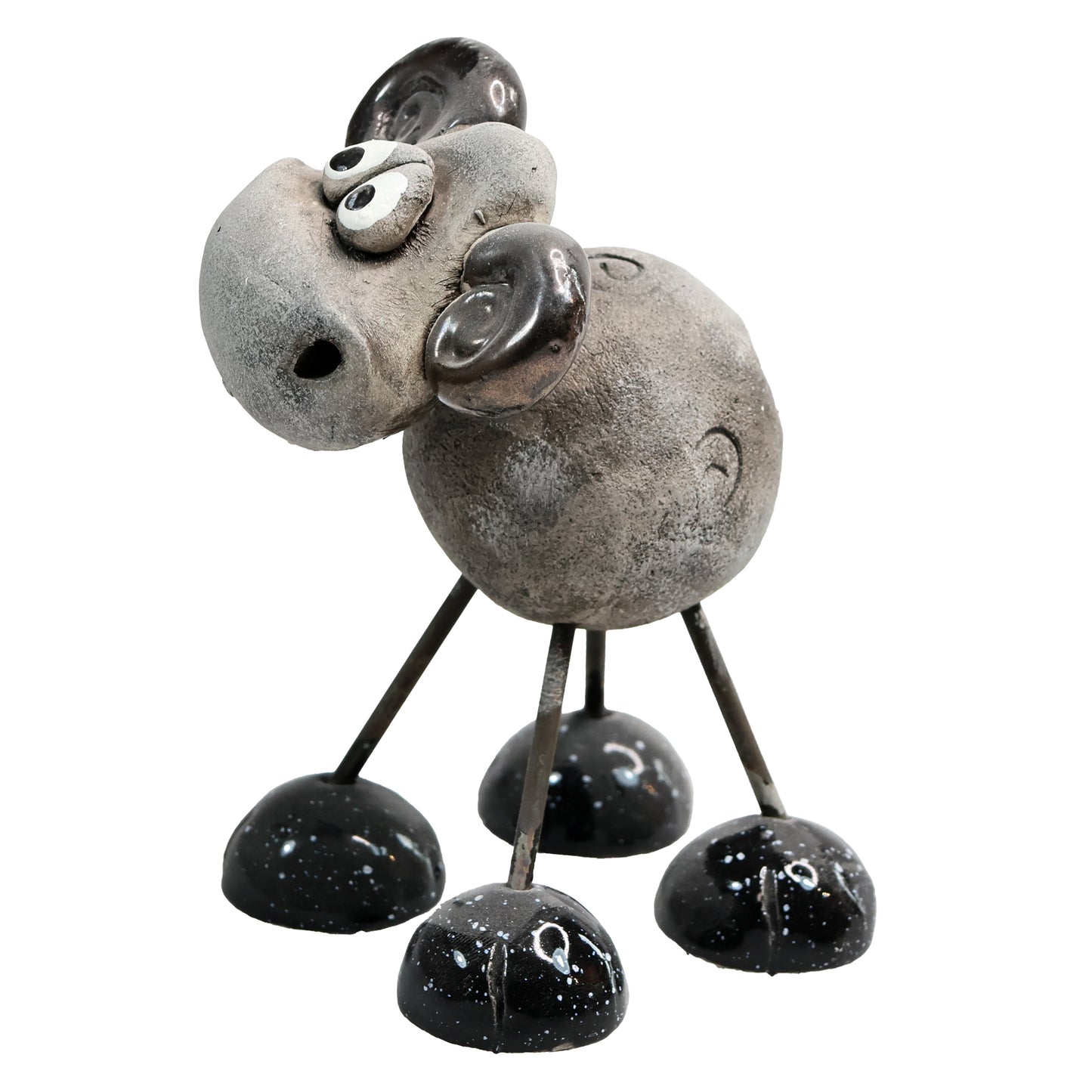 Handmade Ceramic Wire Leg Ram