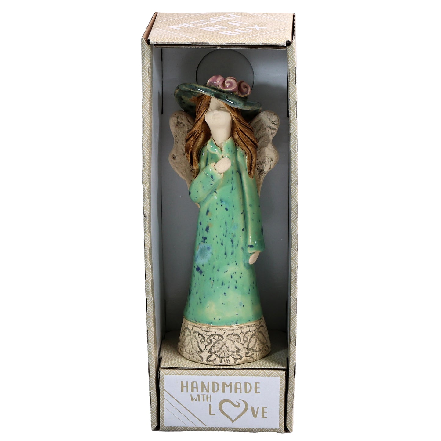 Handmade Ceramic Angel in Hat