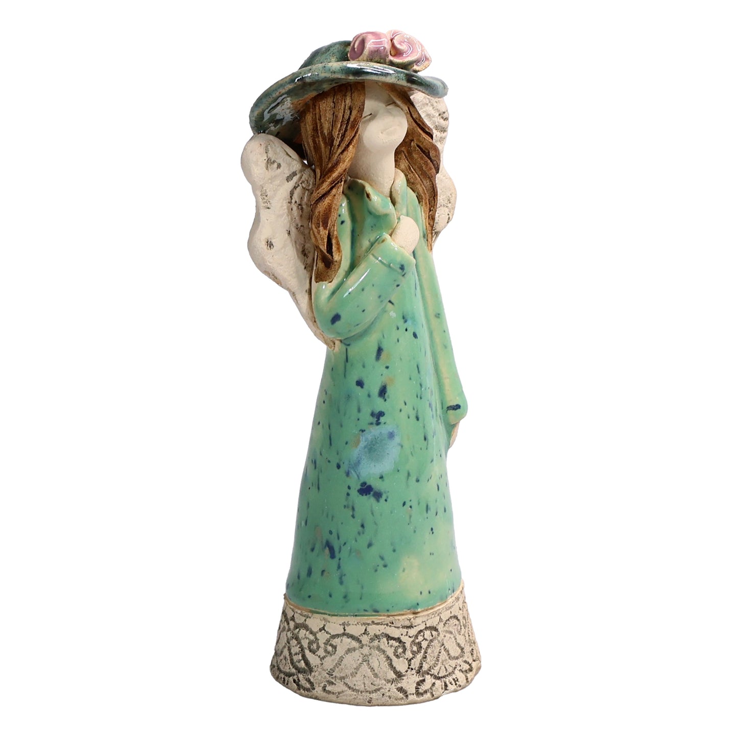 Handmade Ceramic Angel in Hat