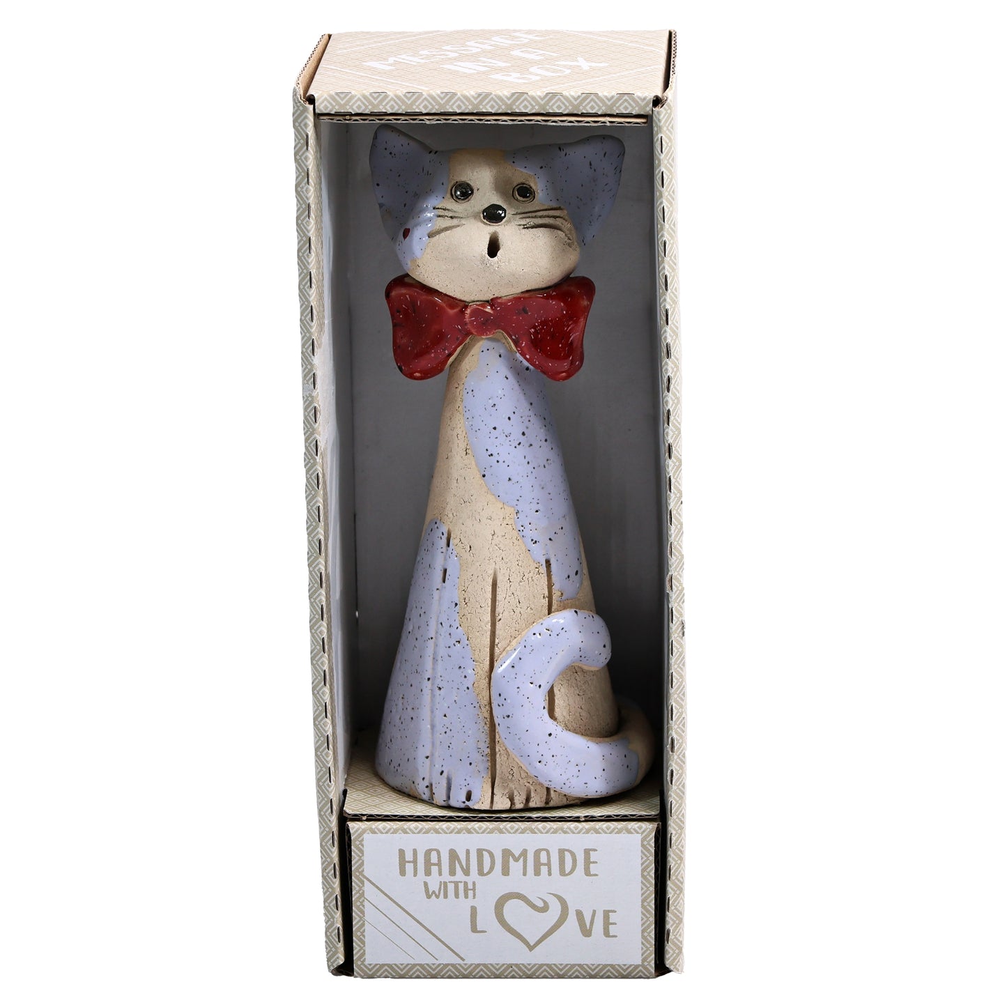 Mr & Mrs Cat with Bow Tie and Flower