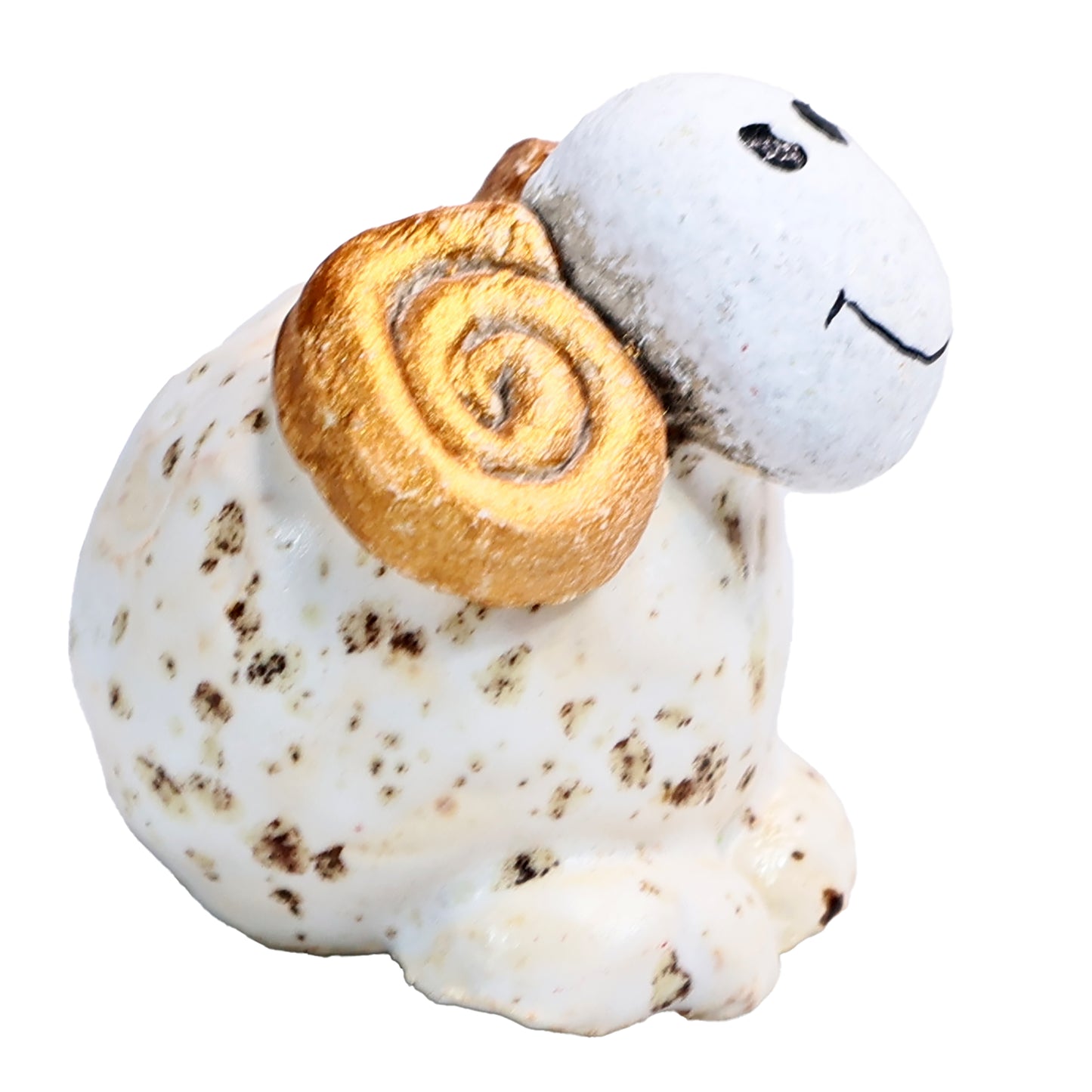 Handmade Ceramic Cute Mini Ram Couple – Quirky Smiling Duo