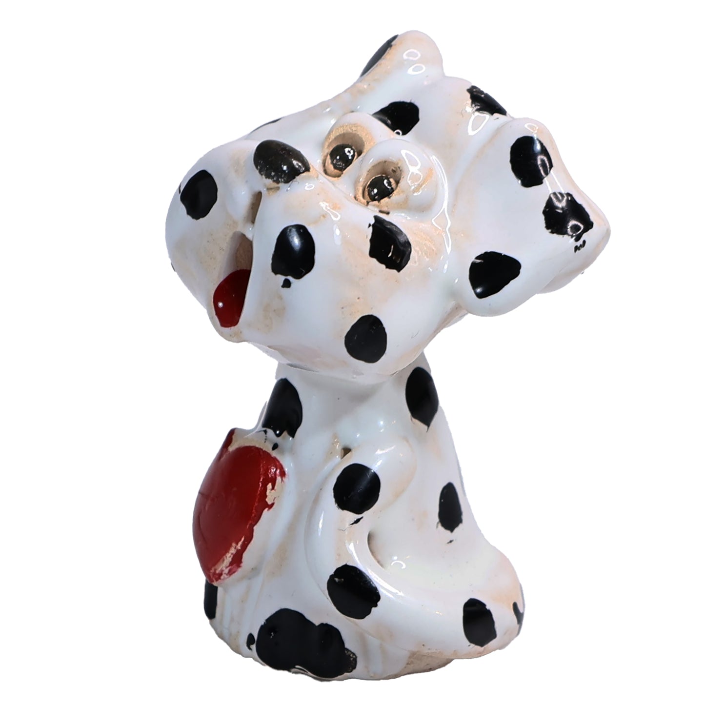 Handmade Ceramic Dog Couple with Heart