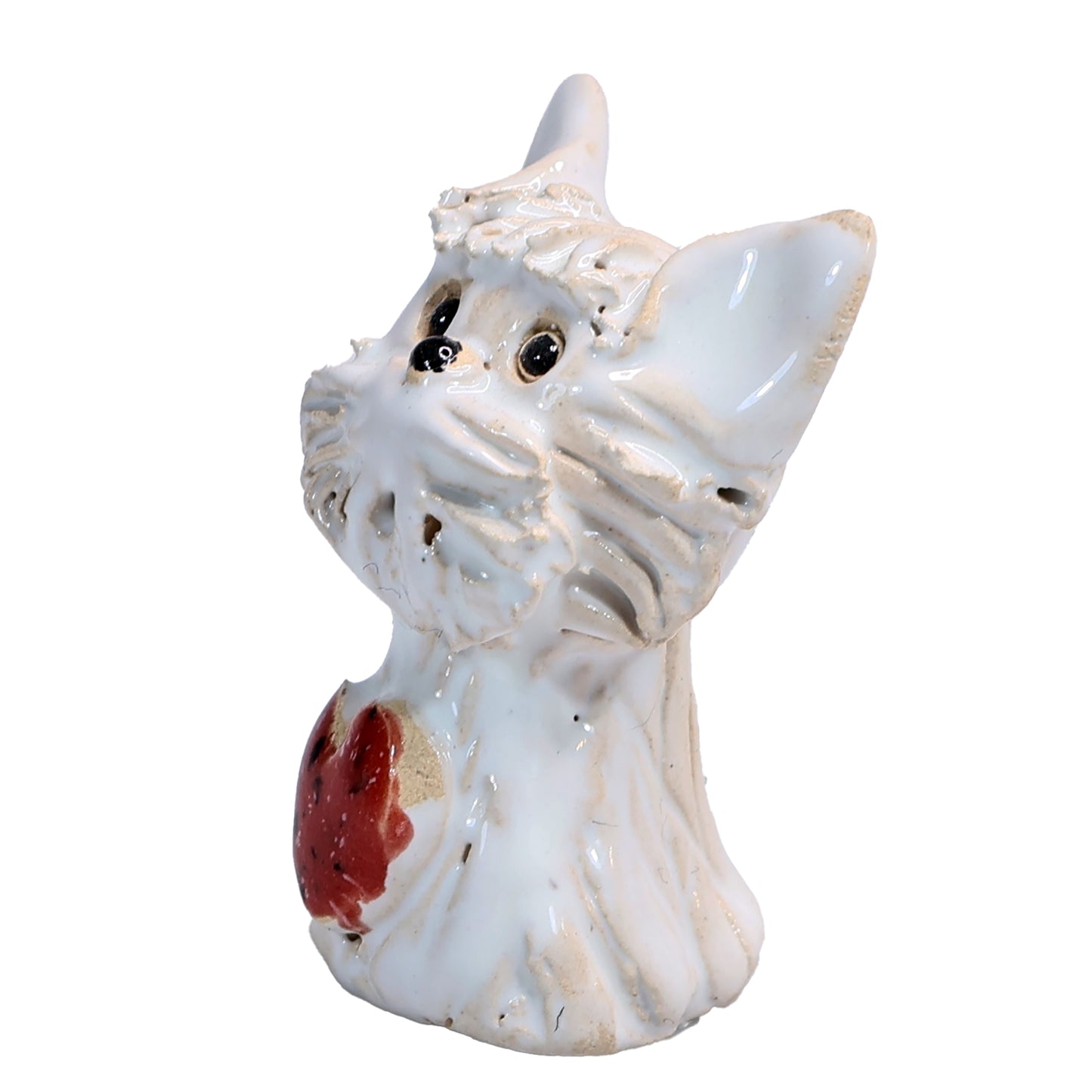 Handmade Ceramic Scottie Dog Couple with Heart