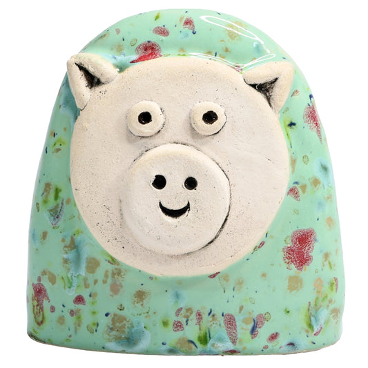 Charming Character of Handmade Ceramic Pig
