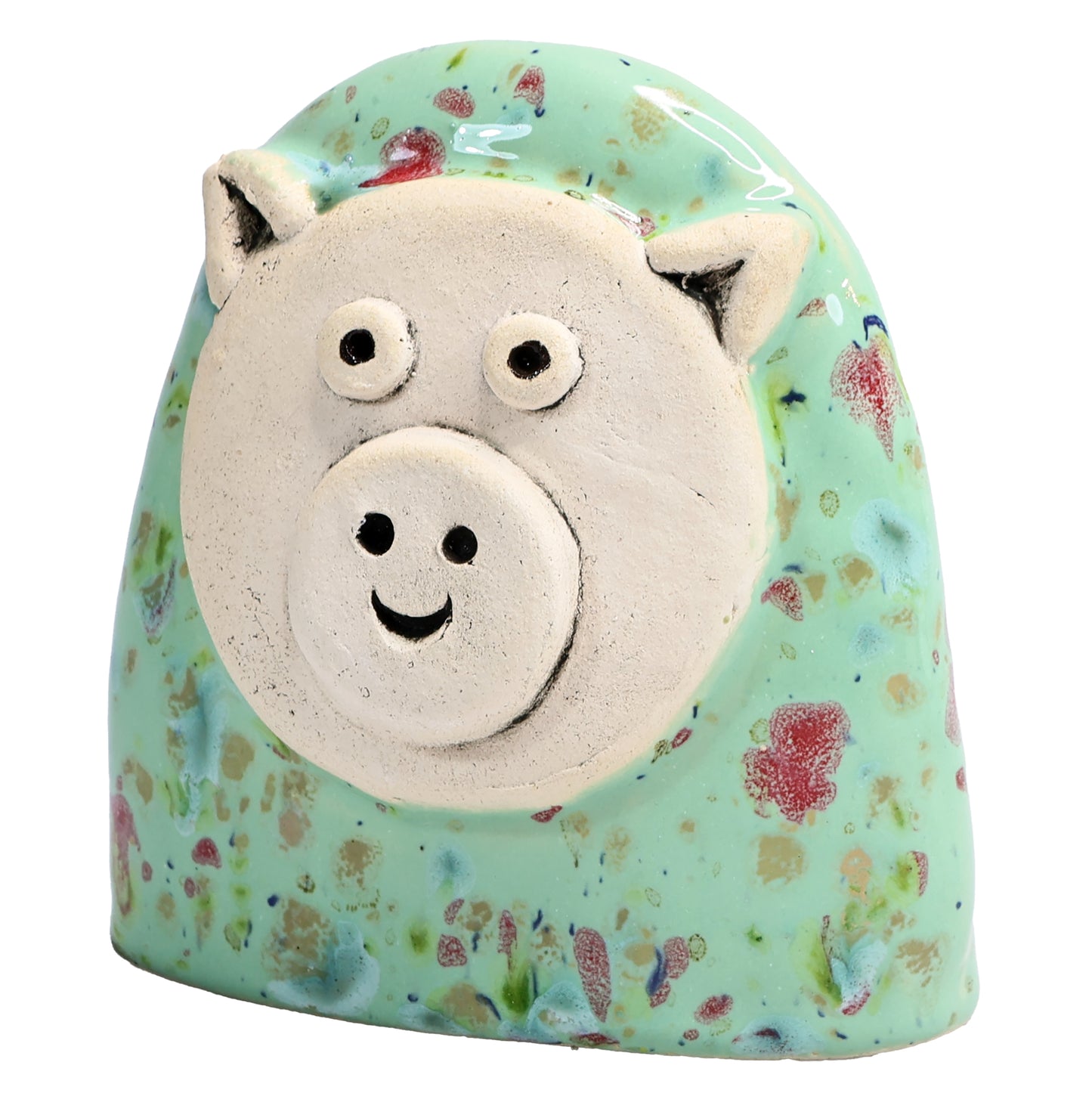 Charming Character of Handmade Ceramic Pig