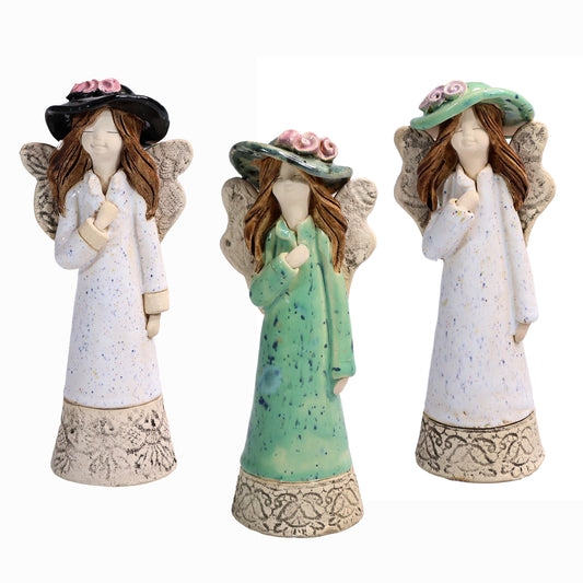 Handmade Ceramic Angel in Hat