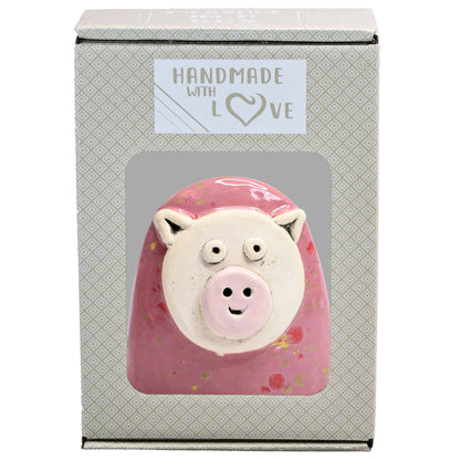 Charming Character of Handmade Ceramic Pig