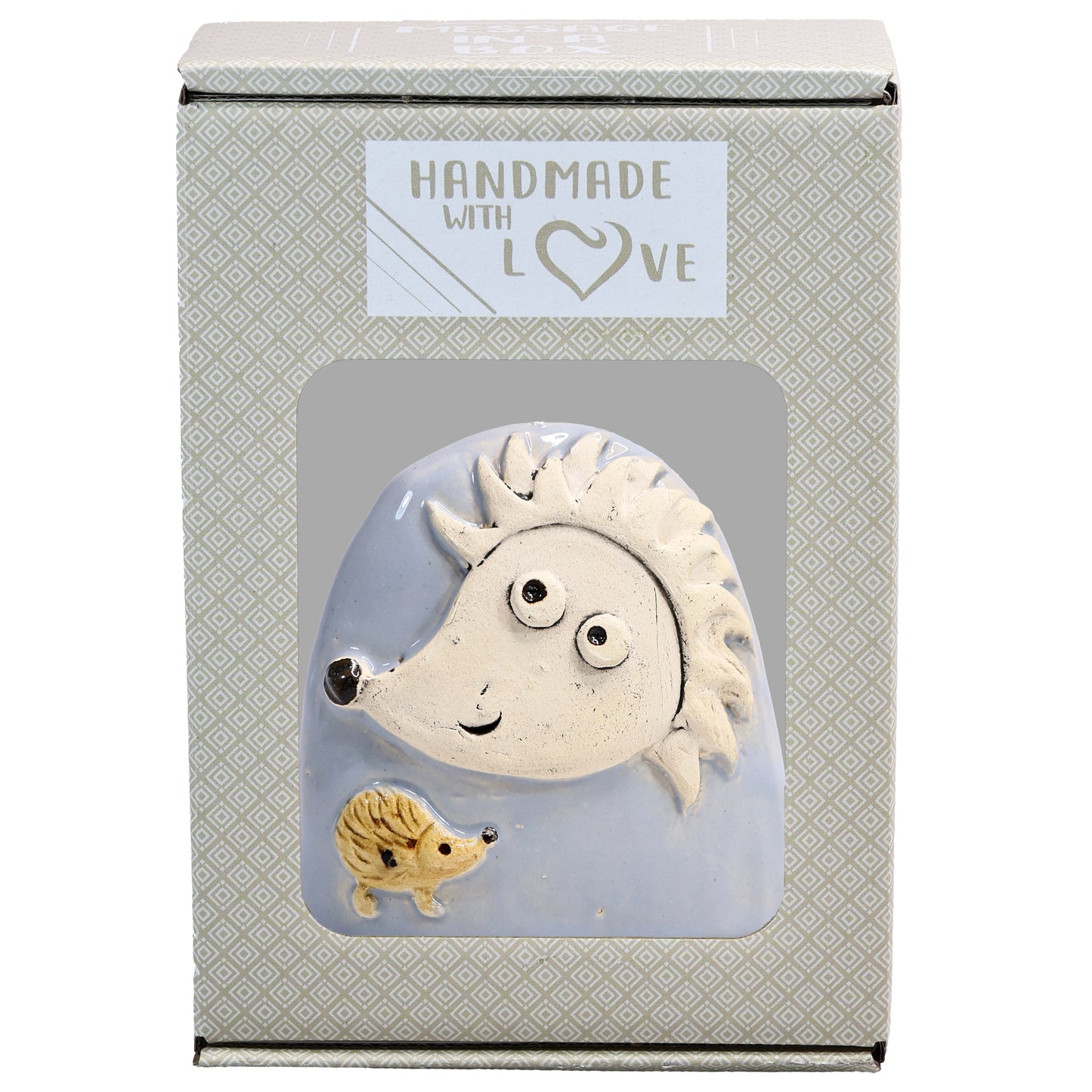 Charming Character of Handmade Ceramic Hedgehog Figurine
