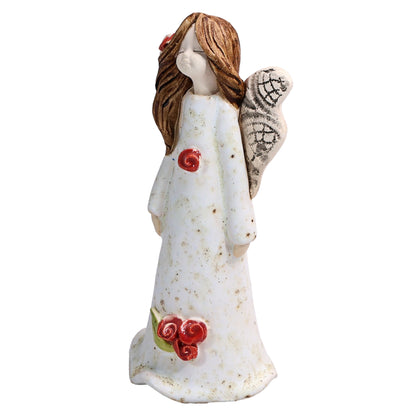 Handmade Ceramic Angel with Side Sweep Hair Style