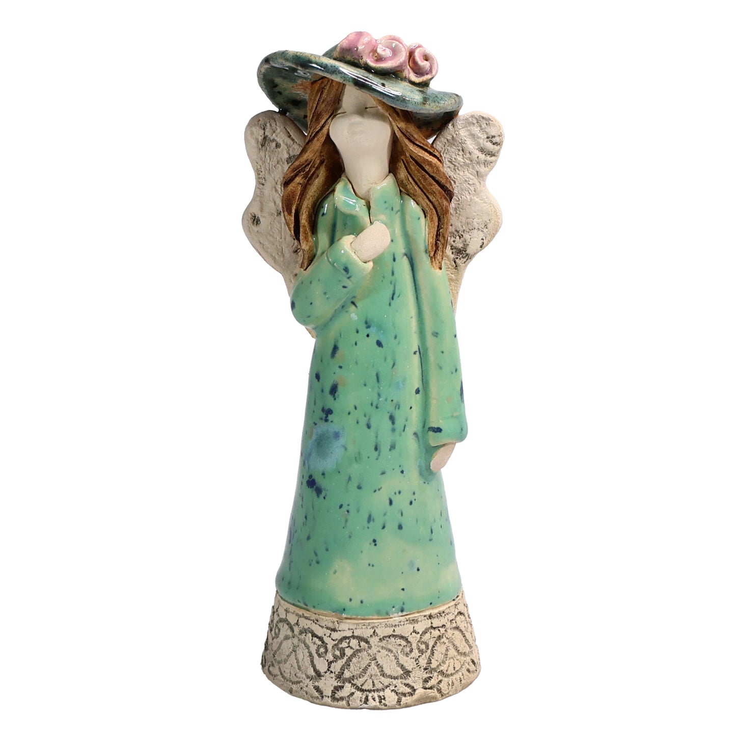 Handmade Ceramic Angel in Hat
