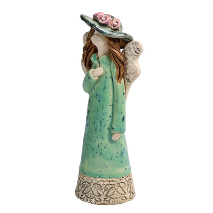Handmade Ceramic Angel in Hat