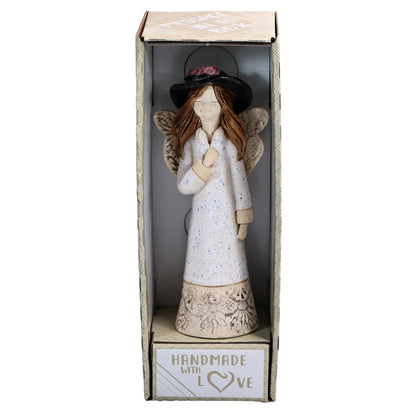 Handmade Ceramic Angel in Hat
