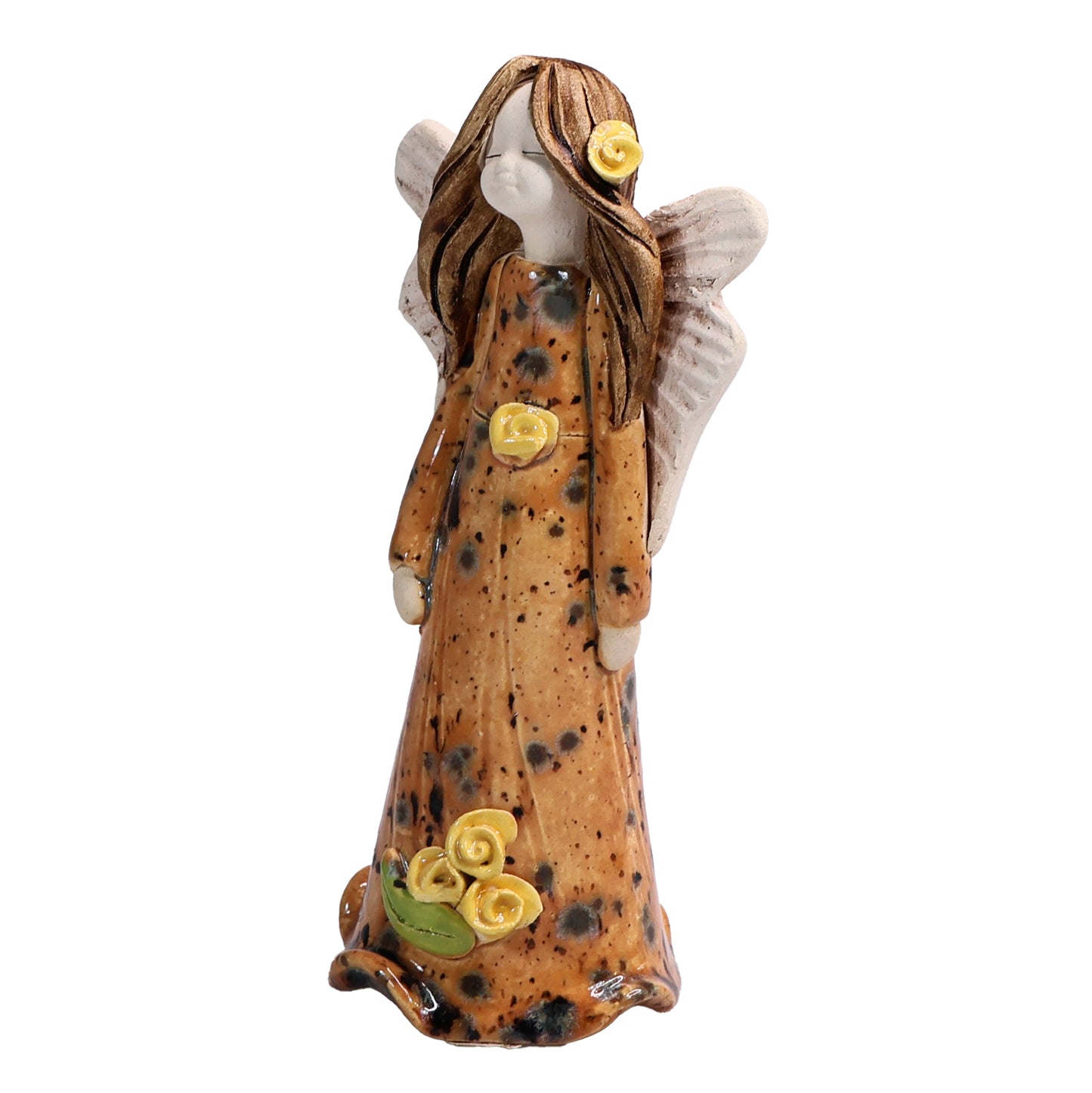 Handmade Ceramic Angel with Roses