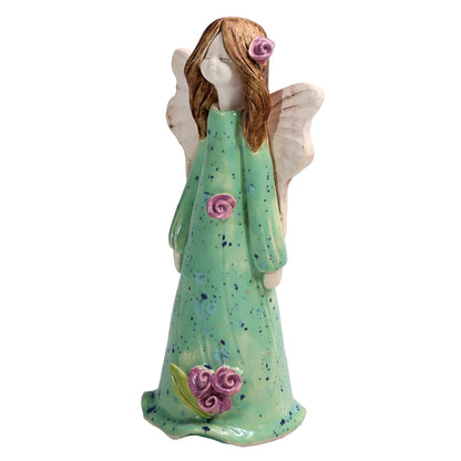 Handmade Ceramic Angel with Roses