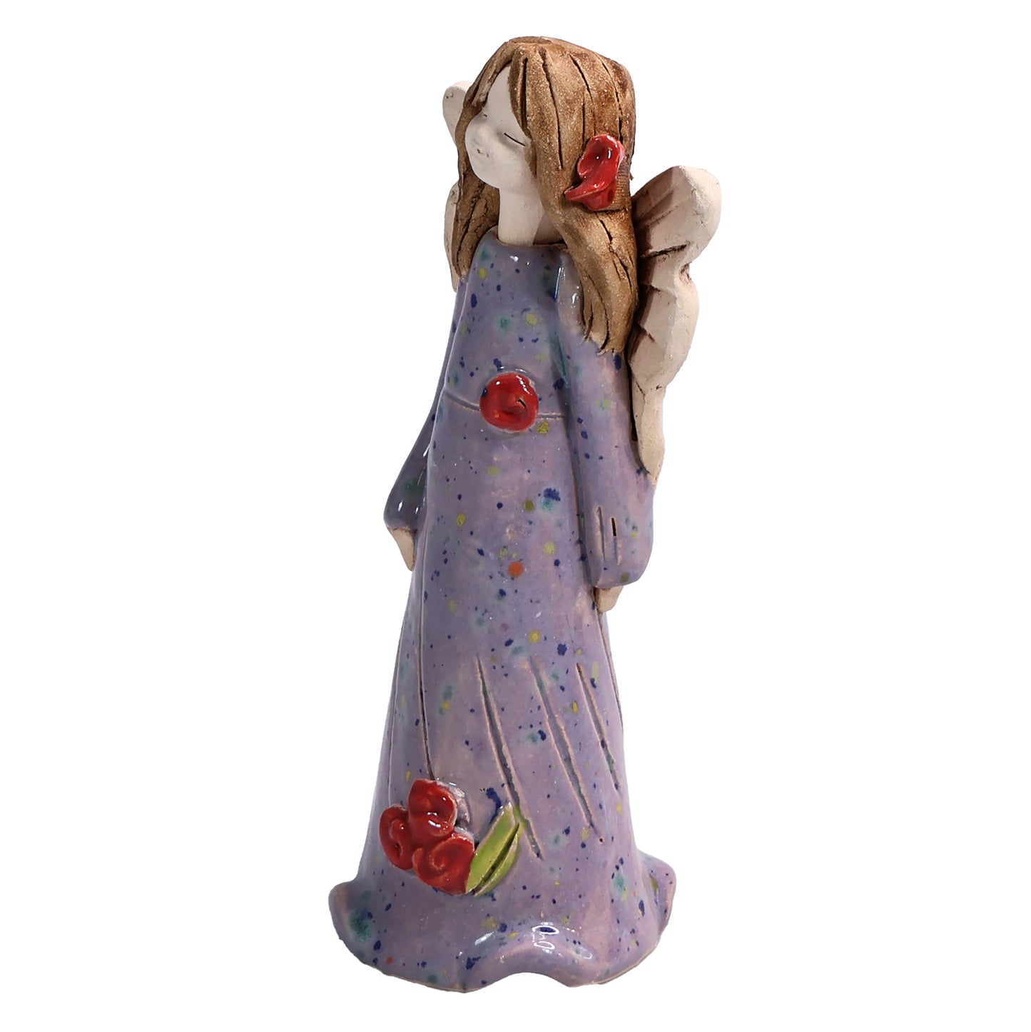 Handmade Ceramic Angel with Roses