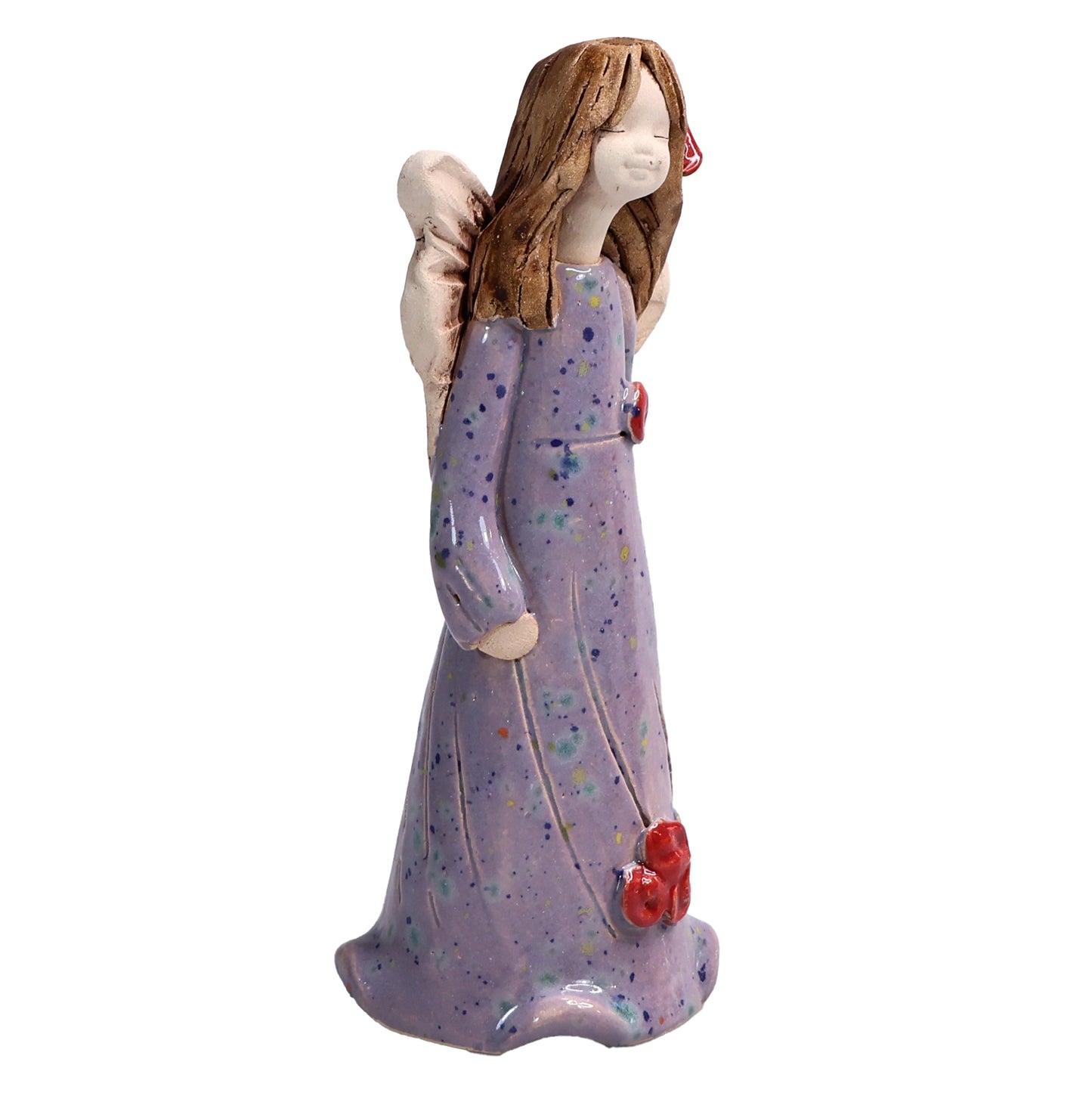 Handmade Ceramic Angel with Roses